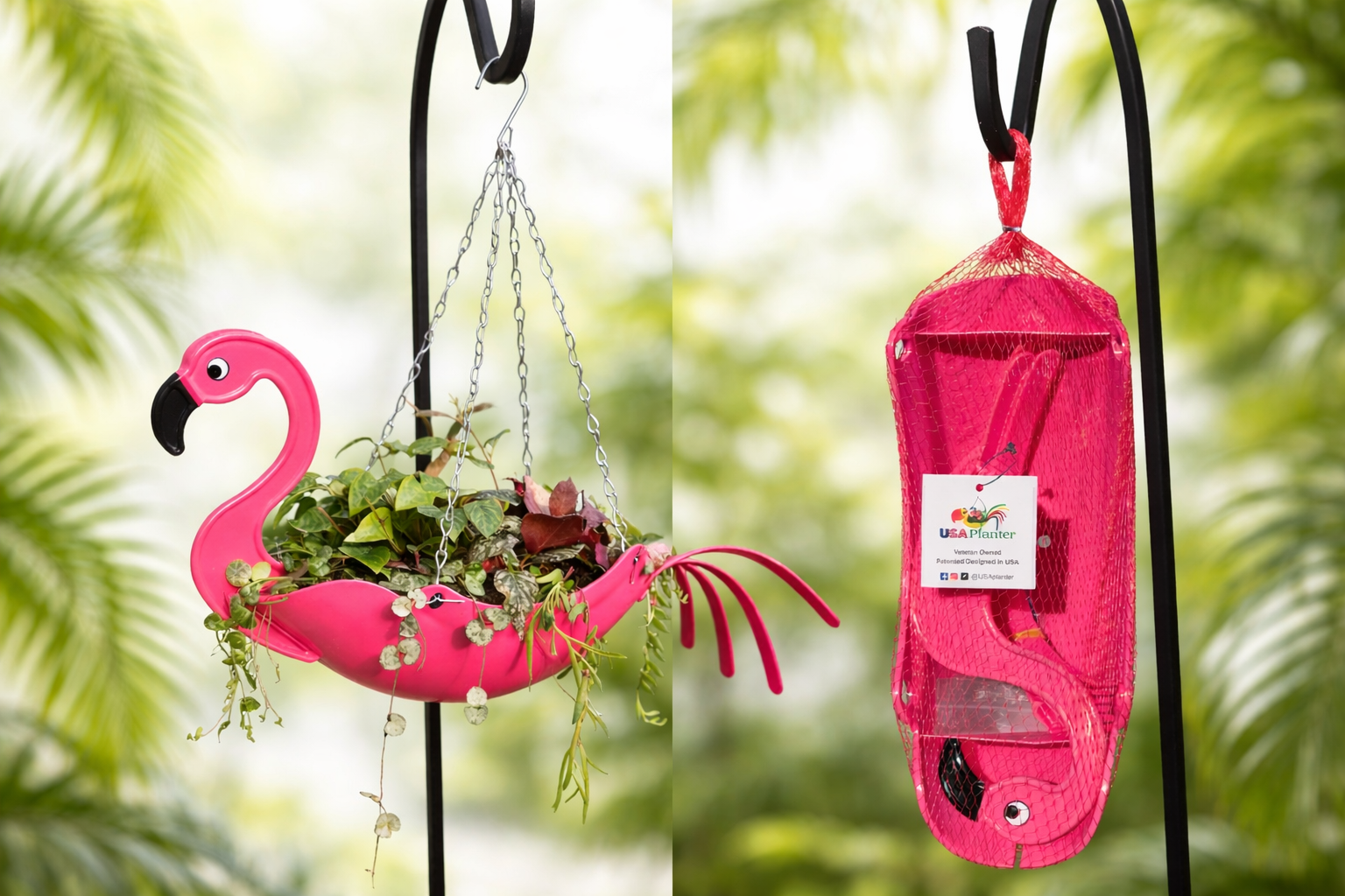 pink hanging planter Mini Flamingo Planter – USA Planter