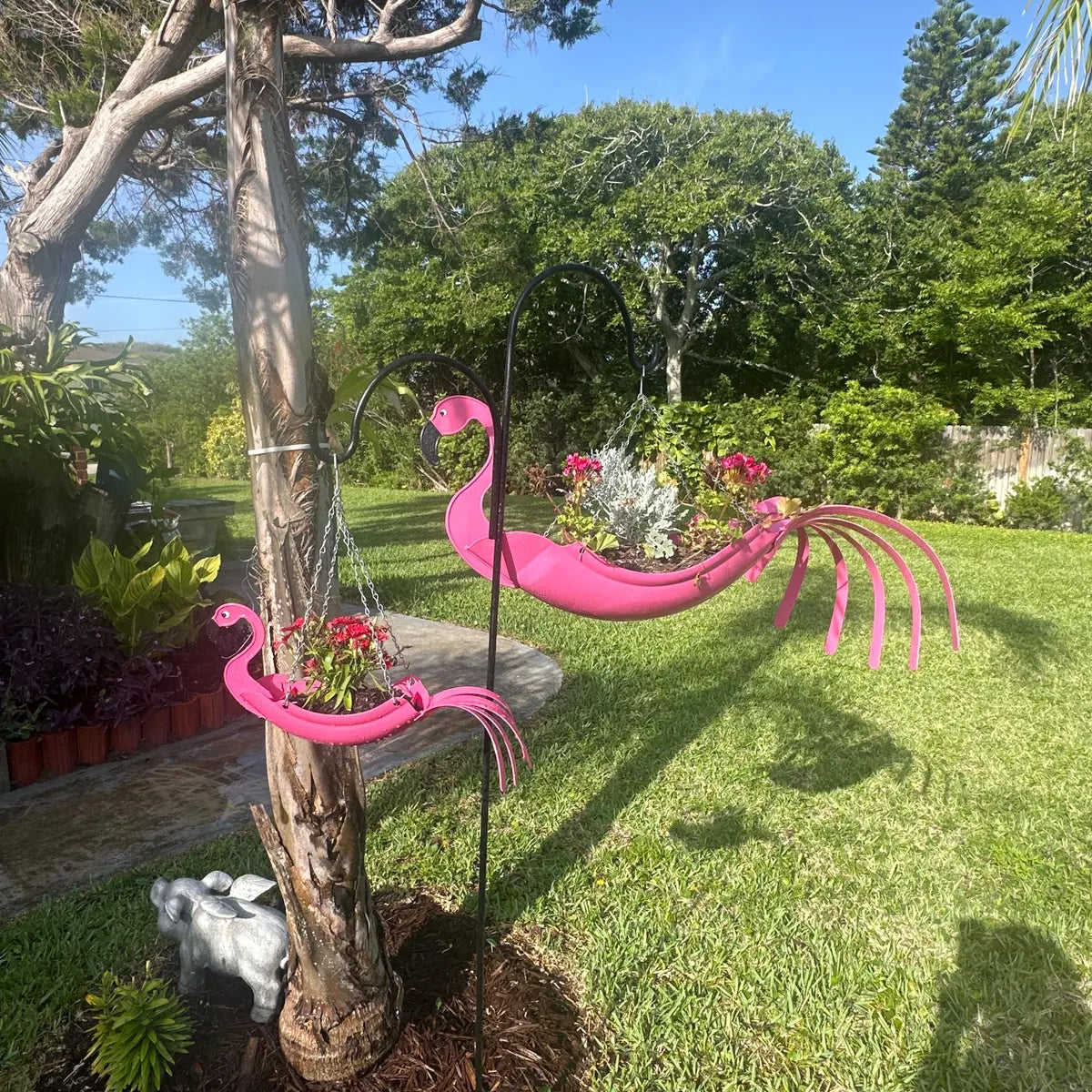 hanging flamingo planter Flo the Flamingo – USA Planter