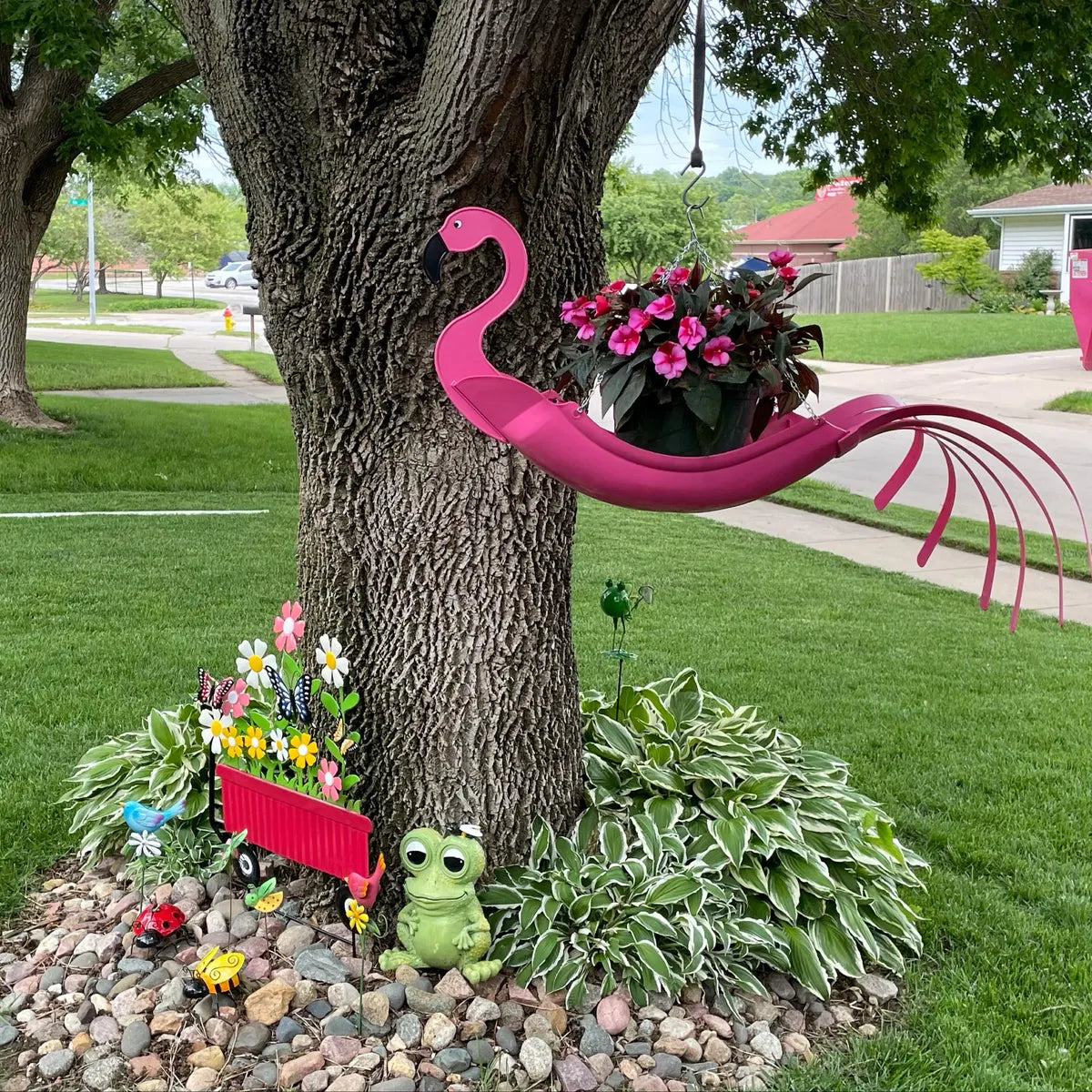 hanging flamingo planter Flo the Flamingo – USA Planter