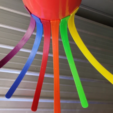 Multi-colored Replacement Tail - Large Birds
